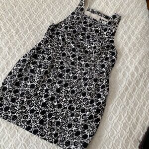Maeve Anthropologie Black & White Sheath Dress Seashell Print Knee Length XL‎